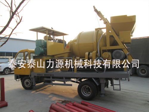 車載式滾筒攪拌泵(自制底盤)